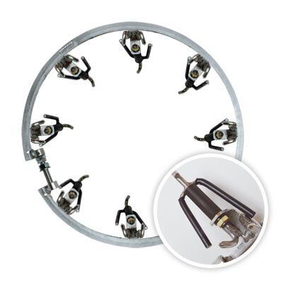 Grizzly A-System Typ A08 Festmontage, 19.5 Zoll 8 Loch 8 mm (dk)