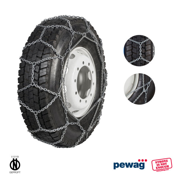 Bügelkette pewag Omnimat Ring OM 97 R Schnellmontage 6 mm